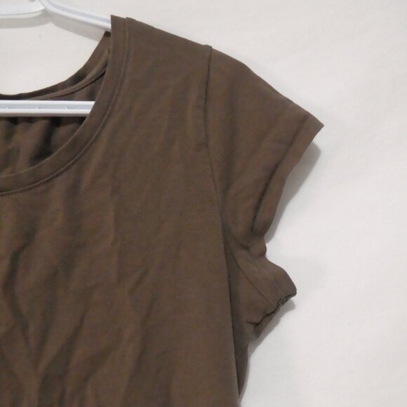 THYME Maternity | xl - extra large | Classic Brown Short Sleeve T-Shirt - Picture 5 of 12